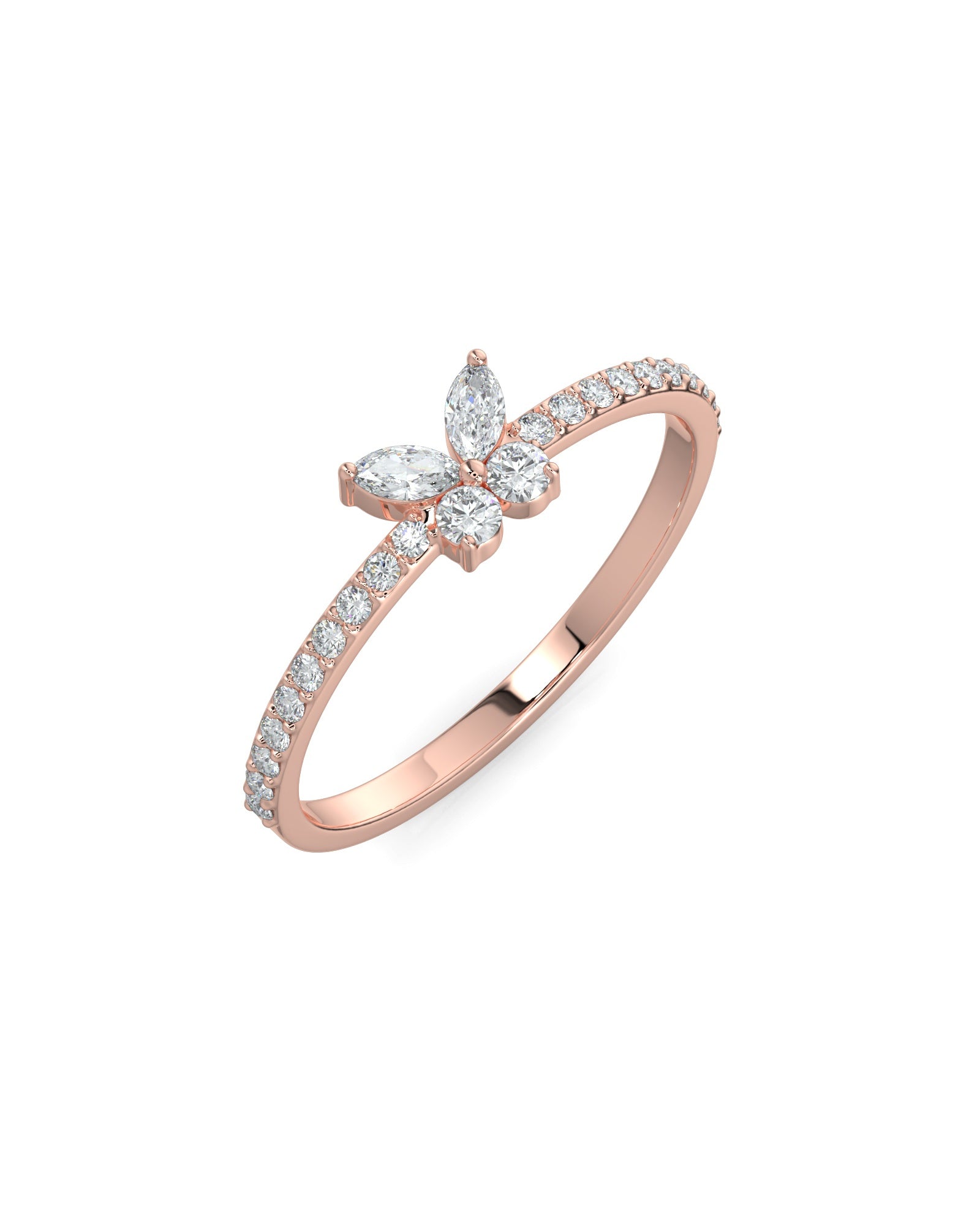 Butterfly Wedding Ring