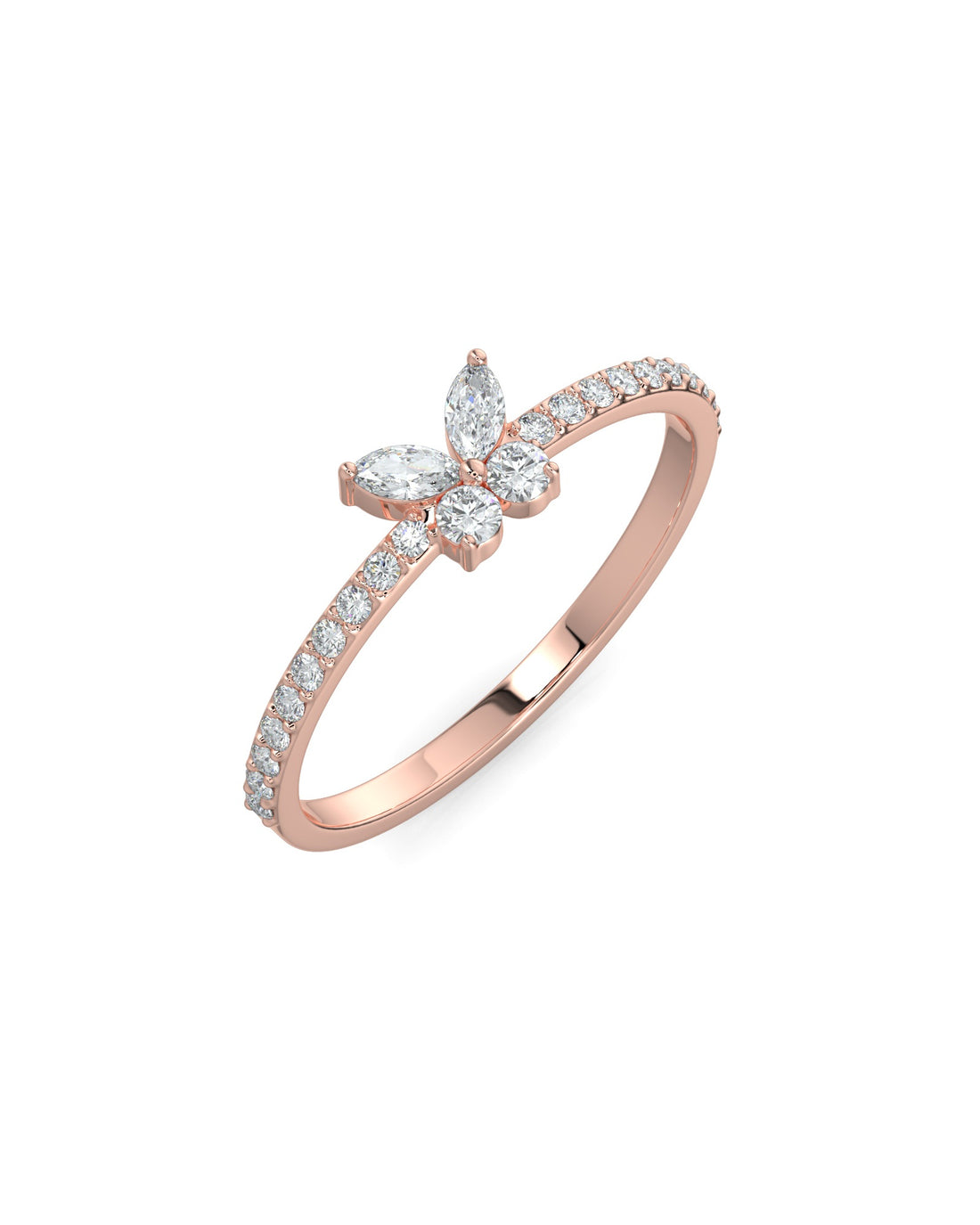 Butterfly Wedding Ring