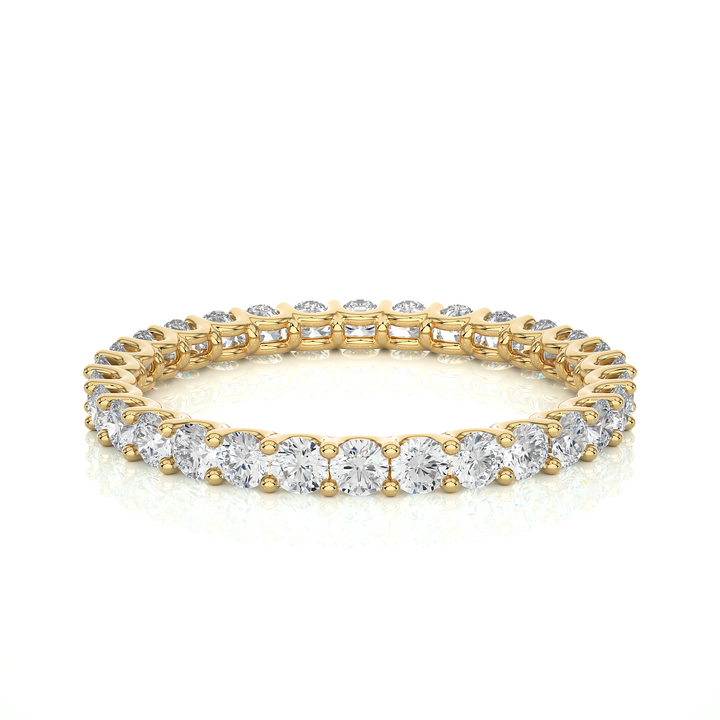 Round Cut Eternity Wedding ring