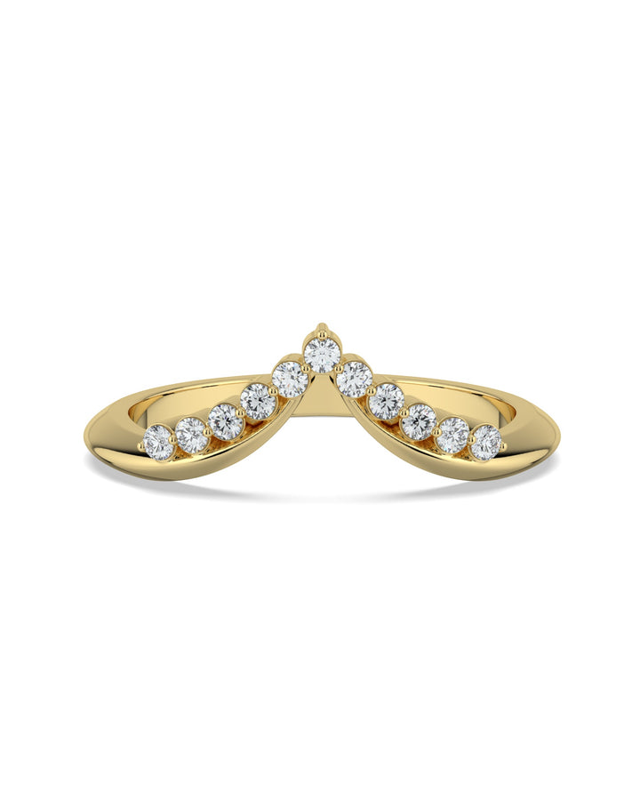 Chevron Wedding Ring
