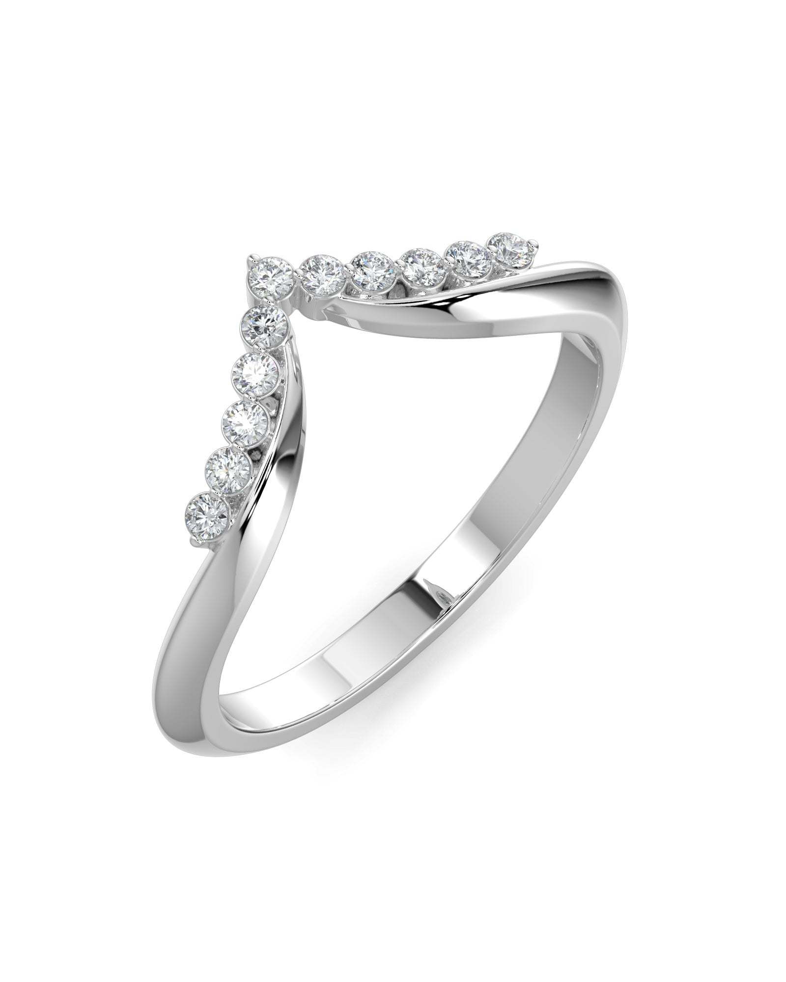Chevron Wedding Ring