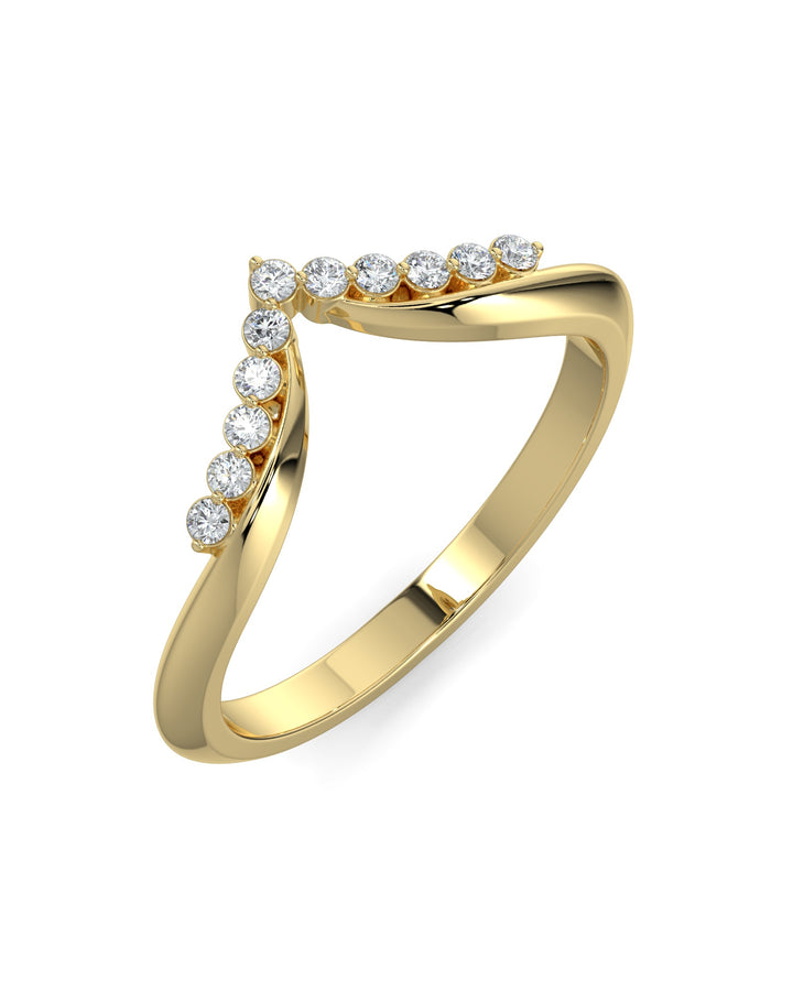Chevron Wedding Ring