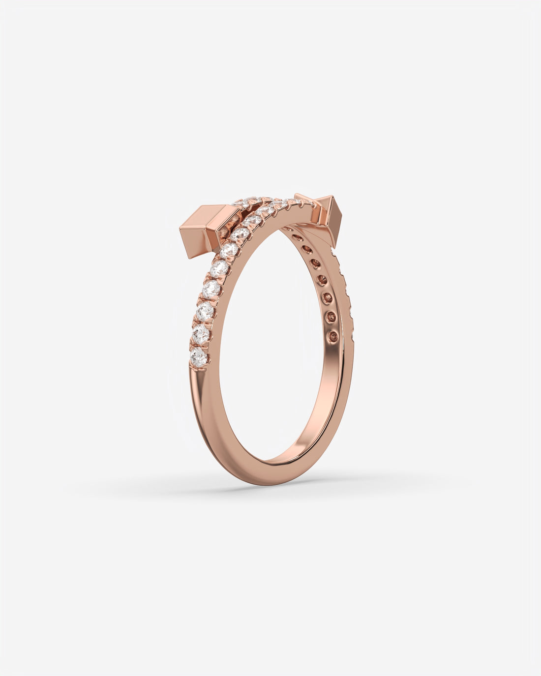 Diamond Arrow Ring 14K Rose Gold