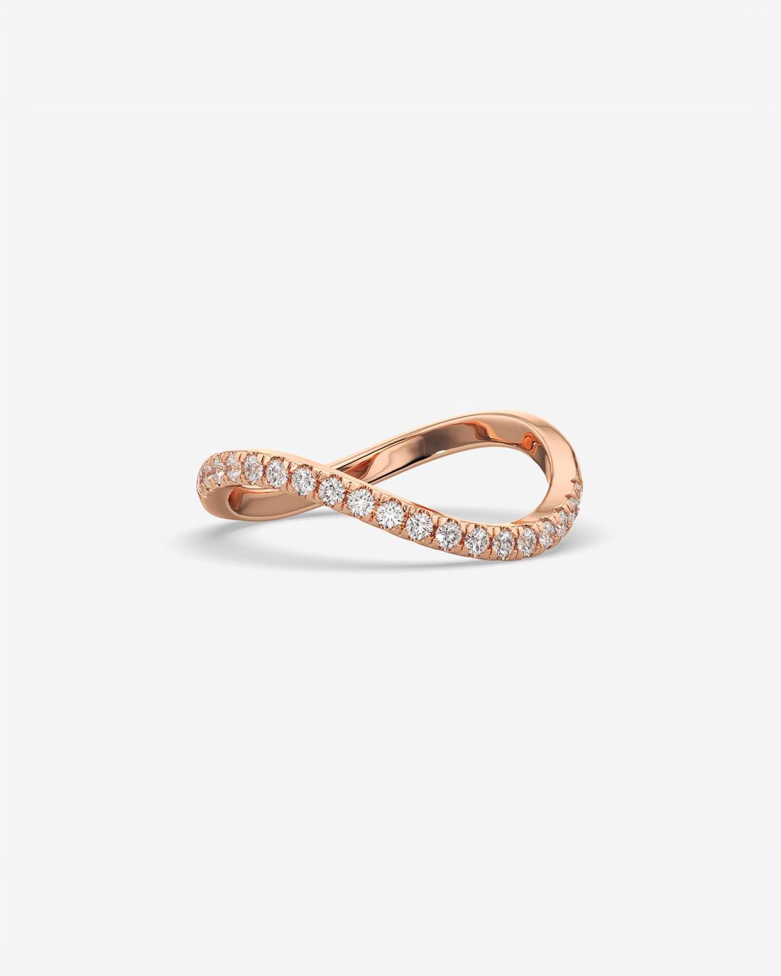 Diamond Sleek Wave Ring