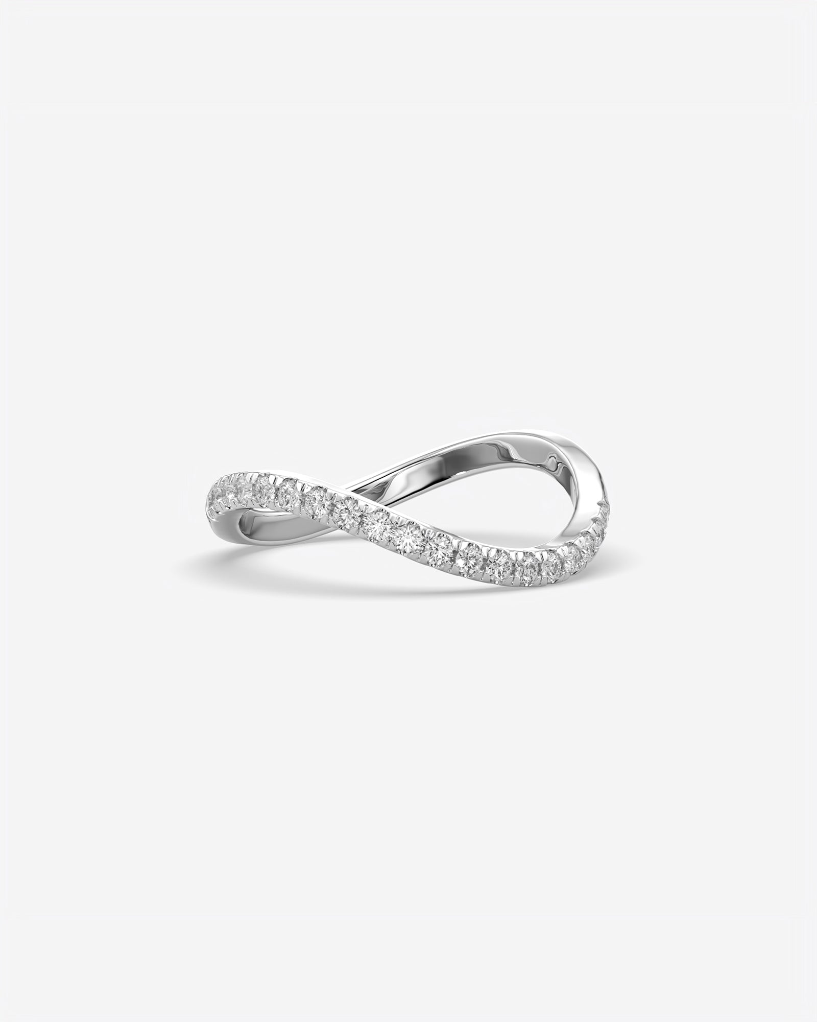 Diamond Sleek Wave Ring