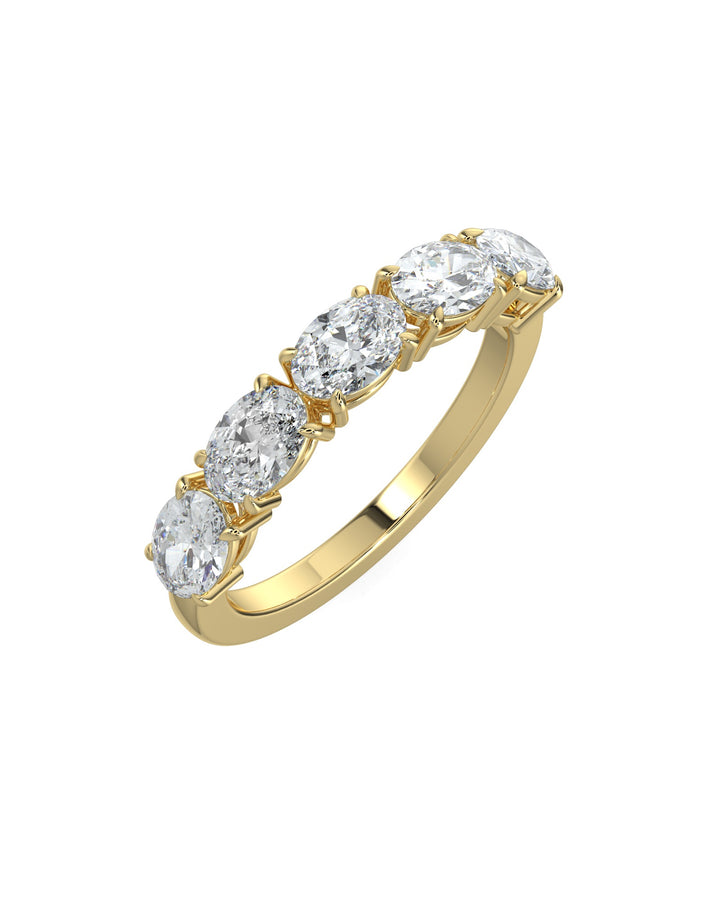 Five-Stone Oval Diamond Ring