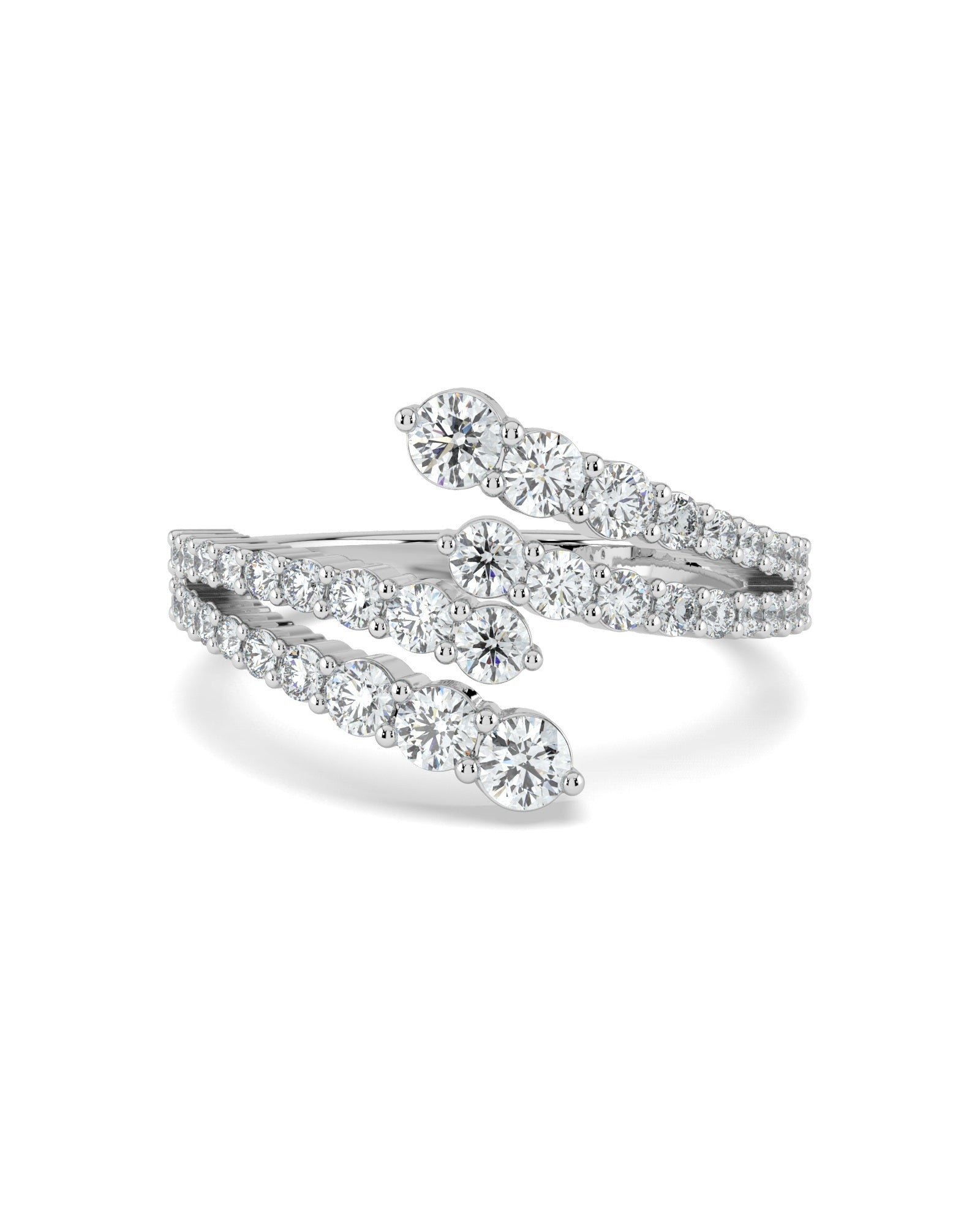 Double Open Wrap Wedding Ring