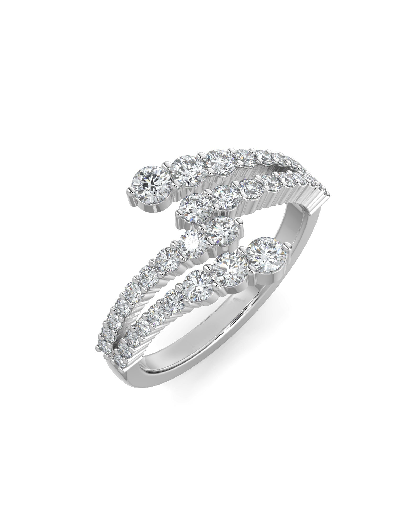 Double Open Wrap Wedding Ring