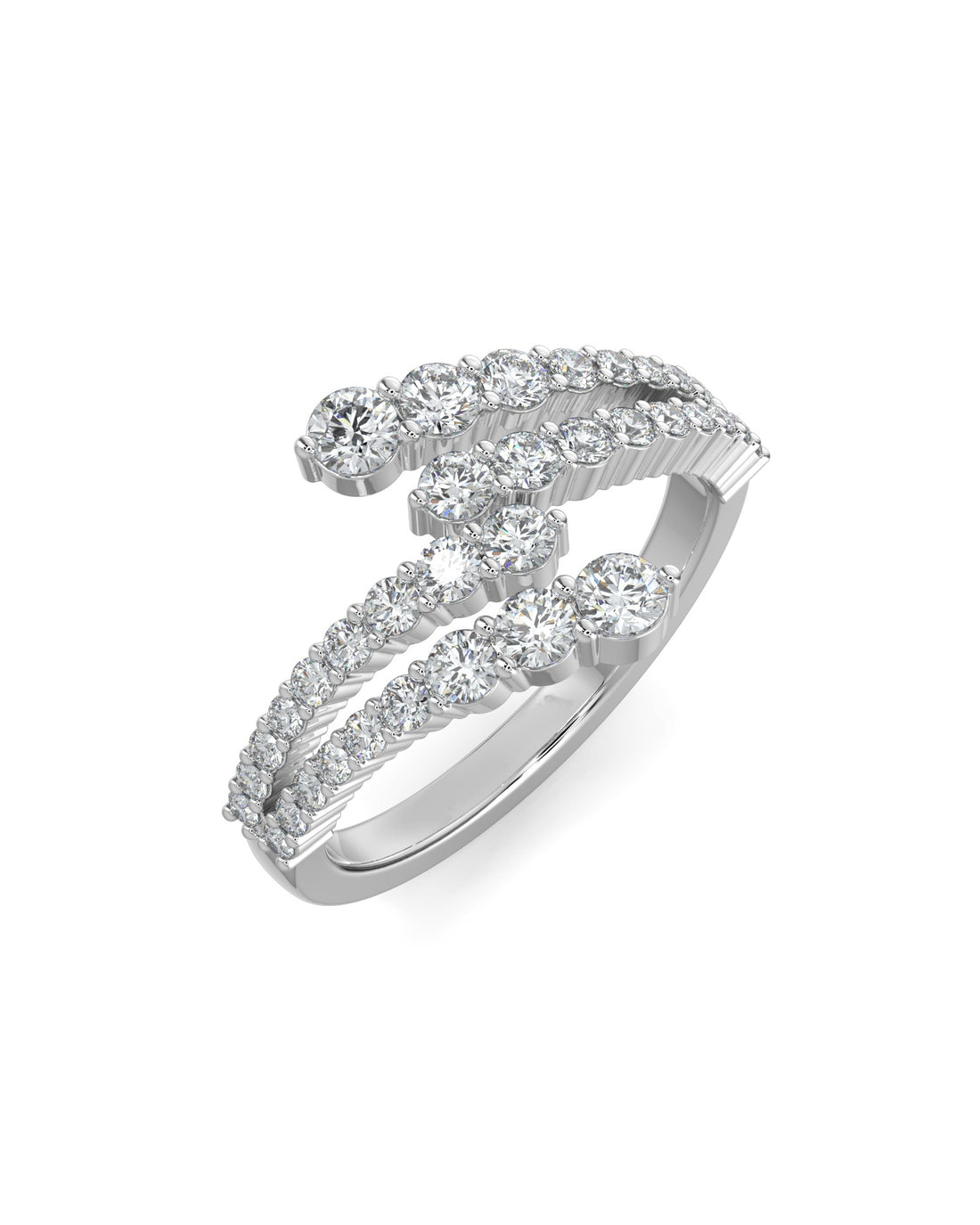 Double Open Wrap Wedding Ring