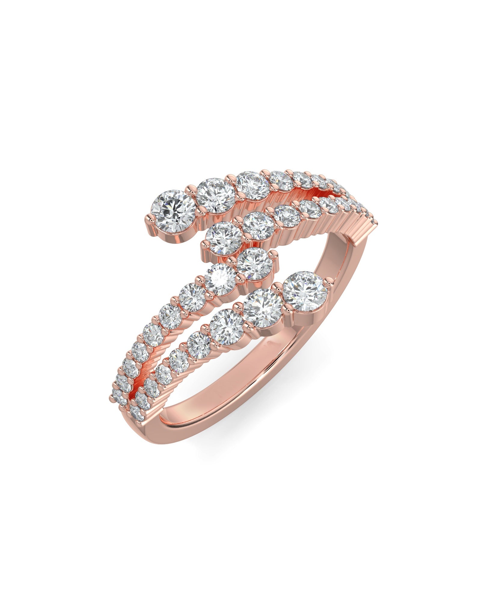 Double Open Wrap Wedding Ring