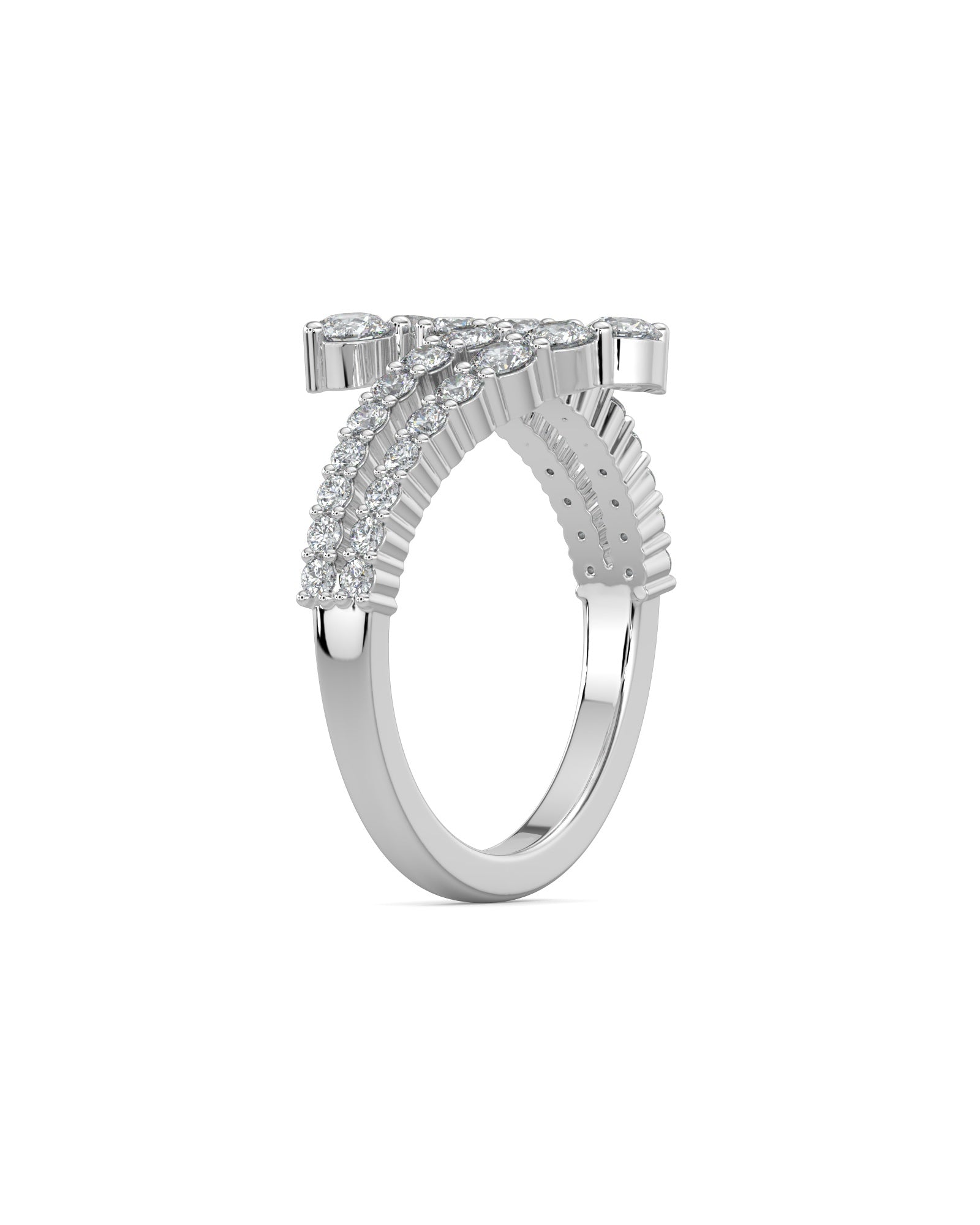 Double Open Wrap Wedding Ring