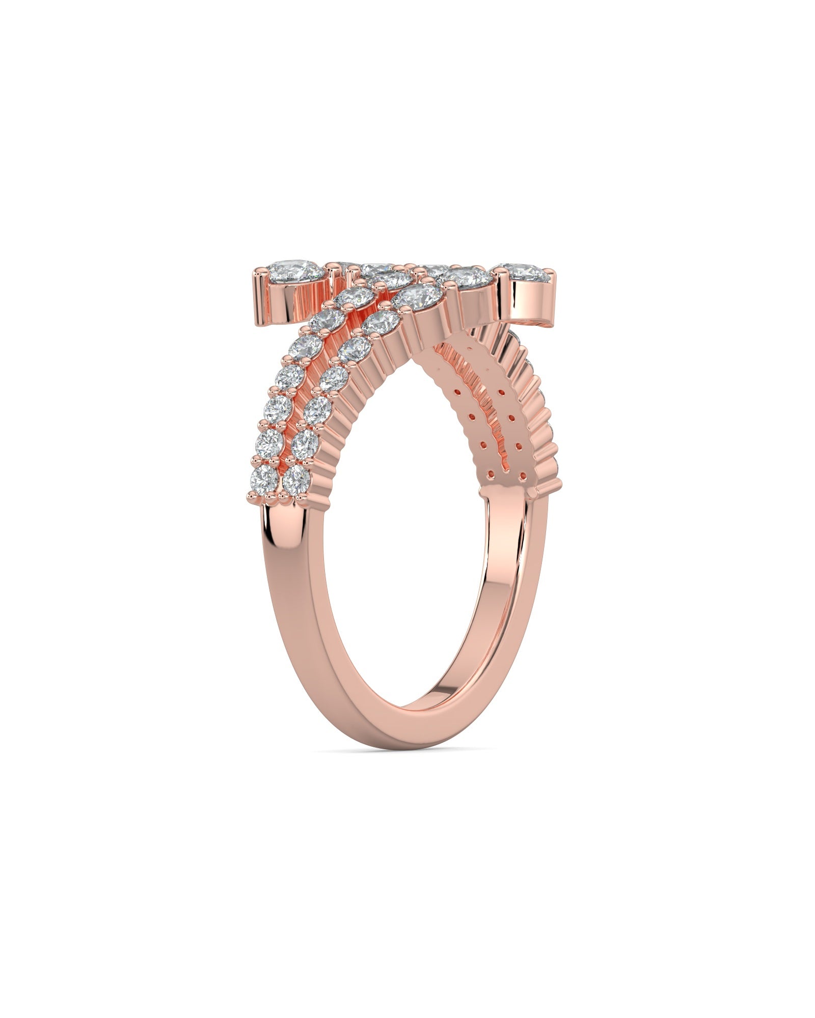 Double Open Wrap Wedding Ring