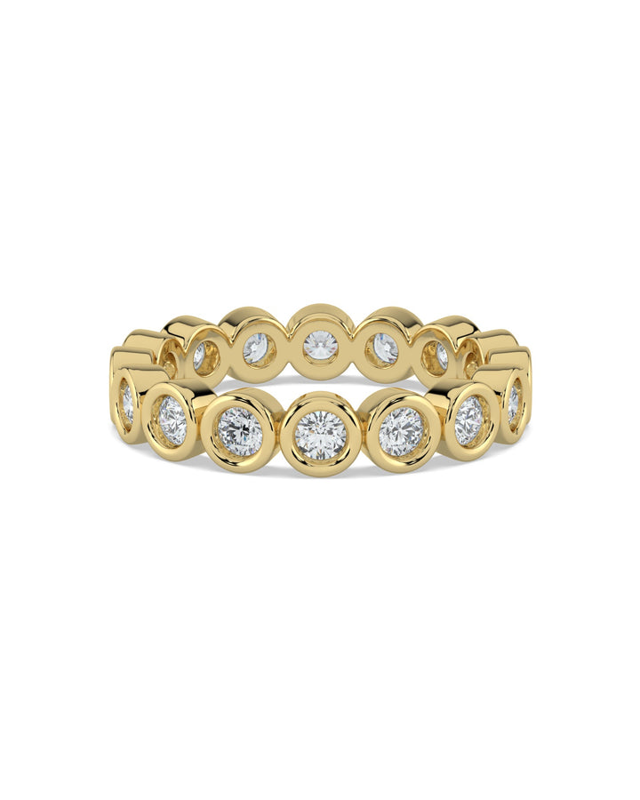 Bezel-Set Round Eternity Wedding Ring