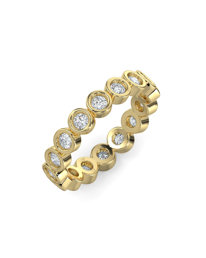 Bezel-Set Round Eternity Wedding Ring