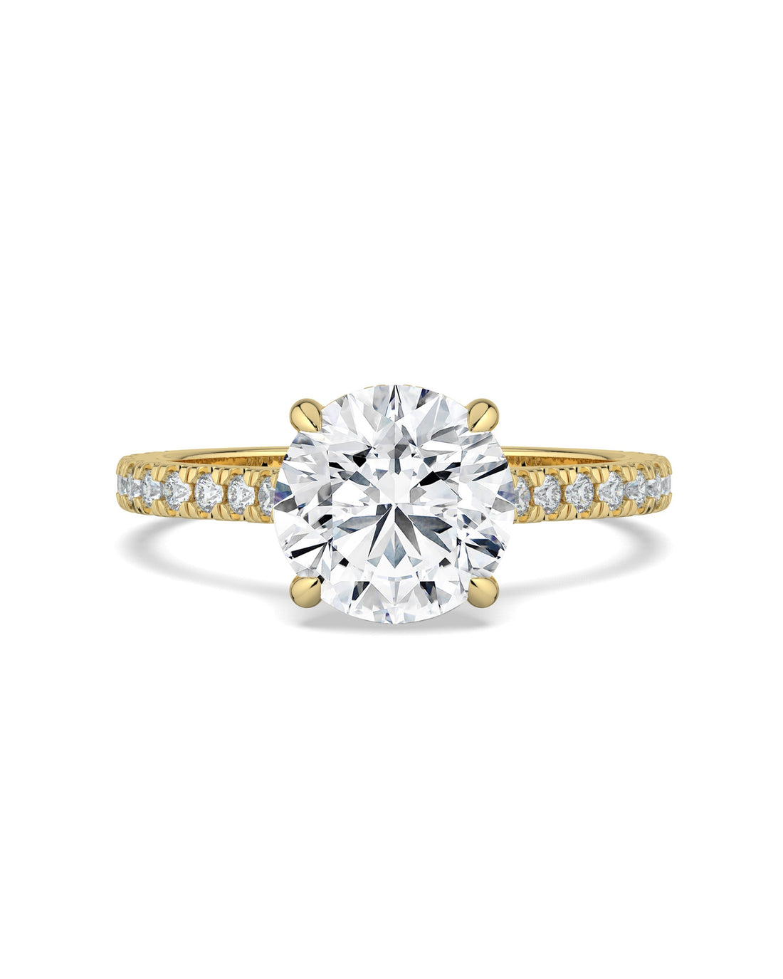 Hidden Halo Round-Cut Engagement Ring