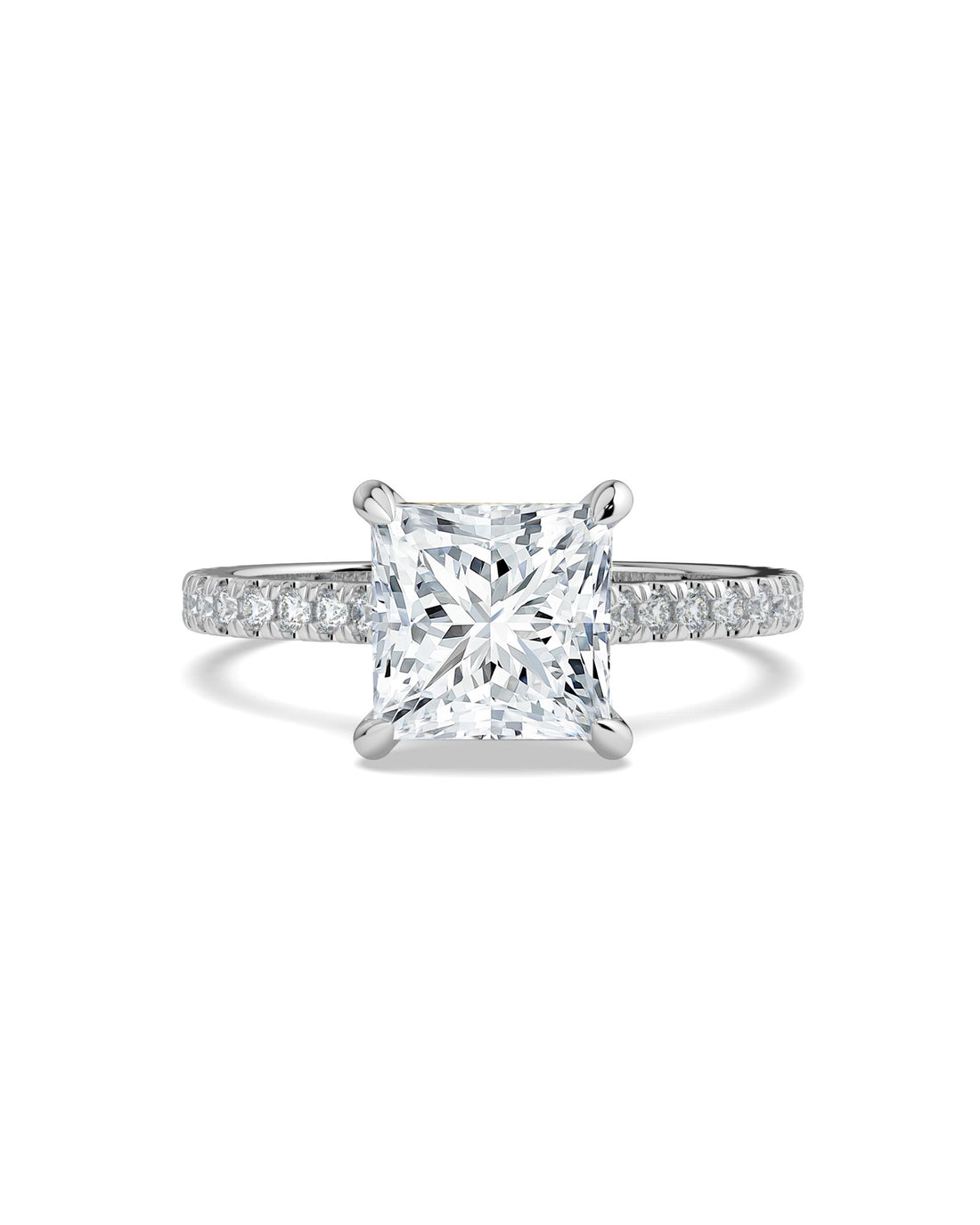 Hidden Halo Princess-Cut Engagement Ring