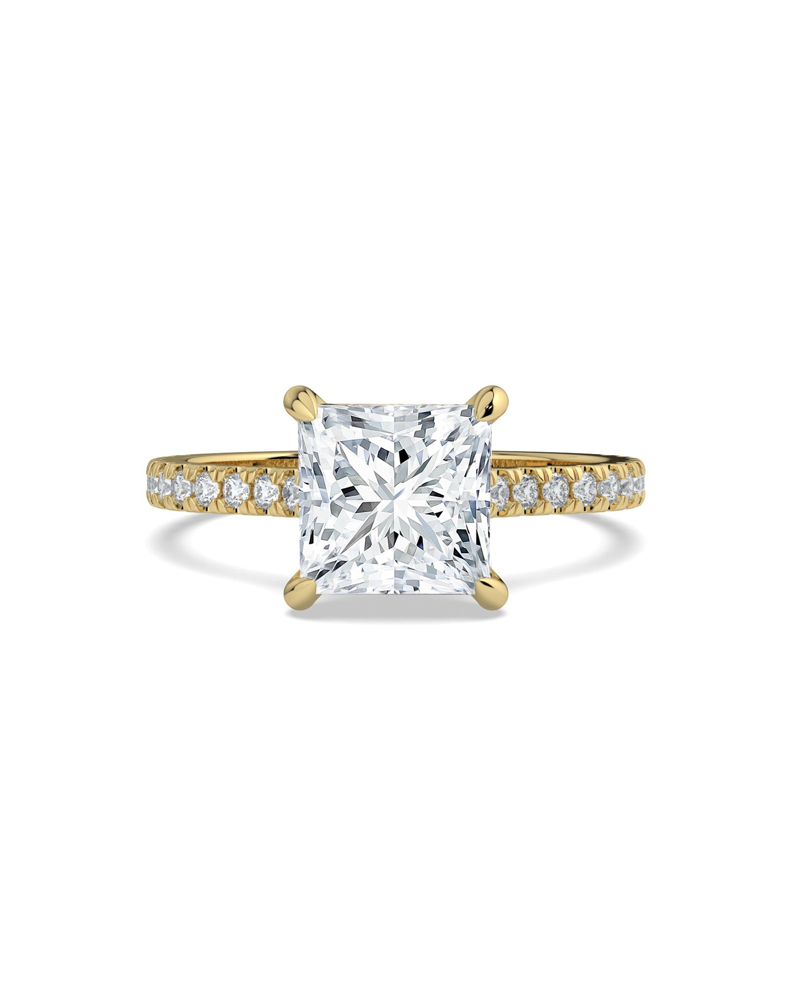 Hidden Halo Princess-Cut Engagement Ring