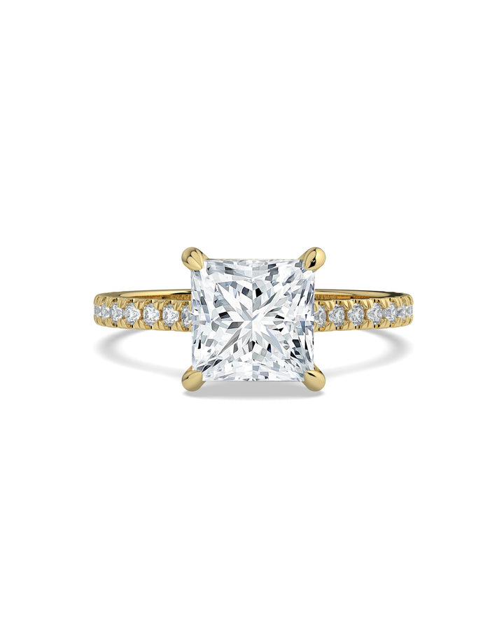 Hidden Halo Princess-Cut Engagement Ring