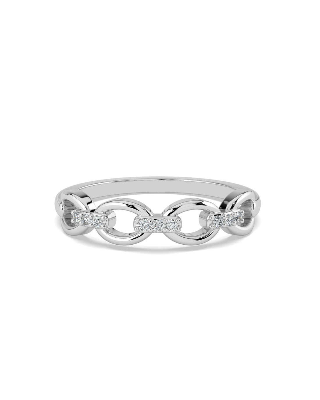 Cable Chain Diamond Ring
