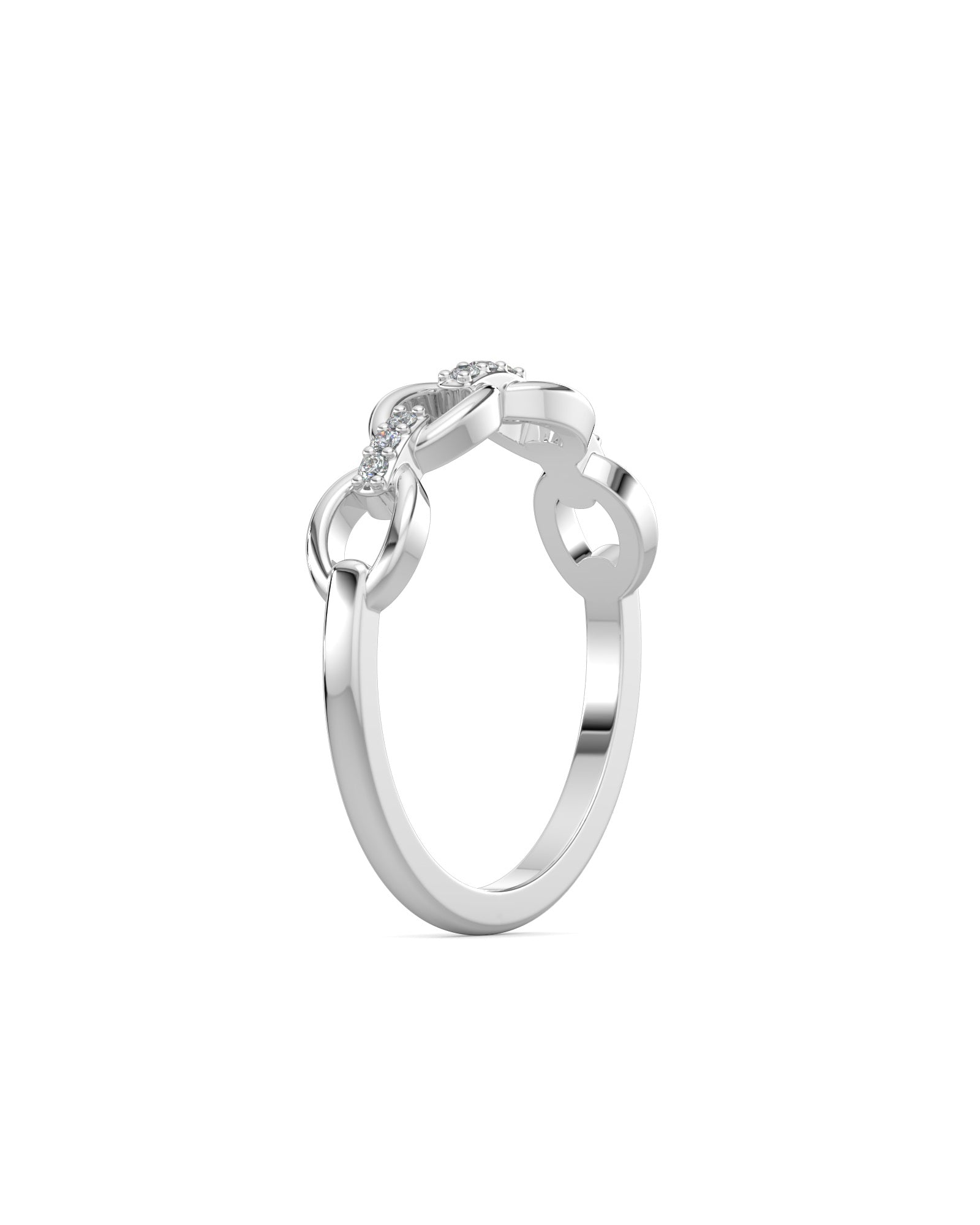 Cable Chain Diamond Ring