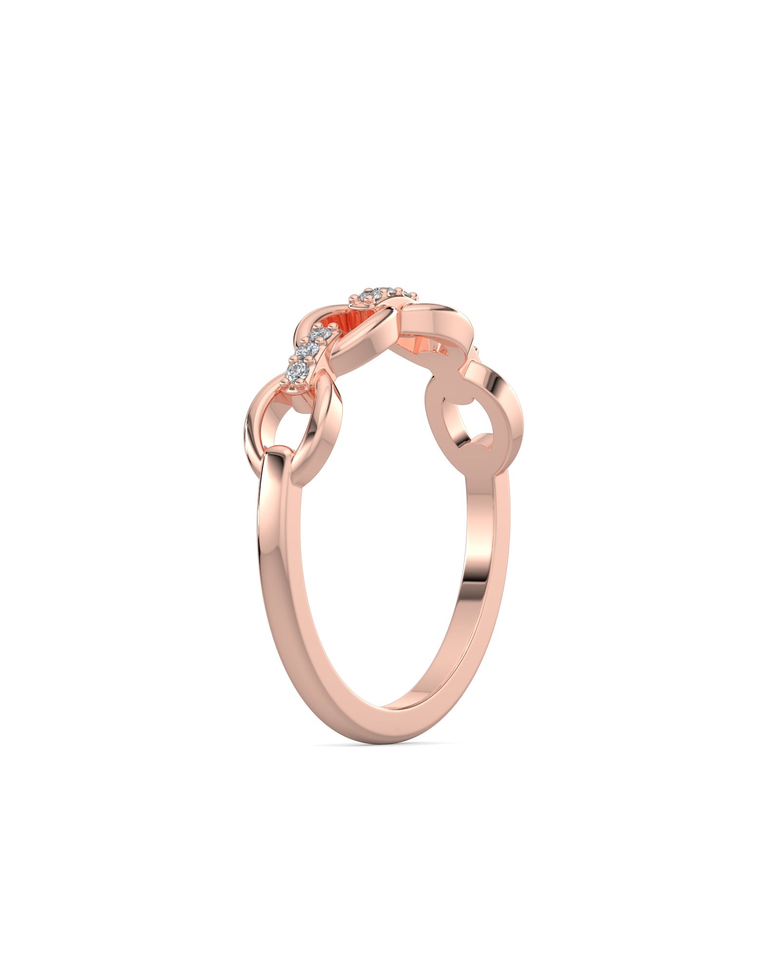 Cable Chain Diamond Ring