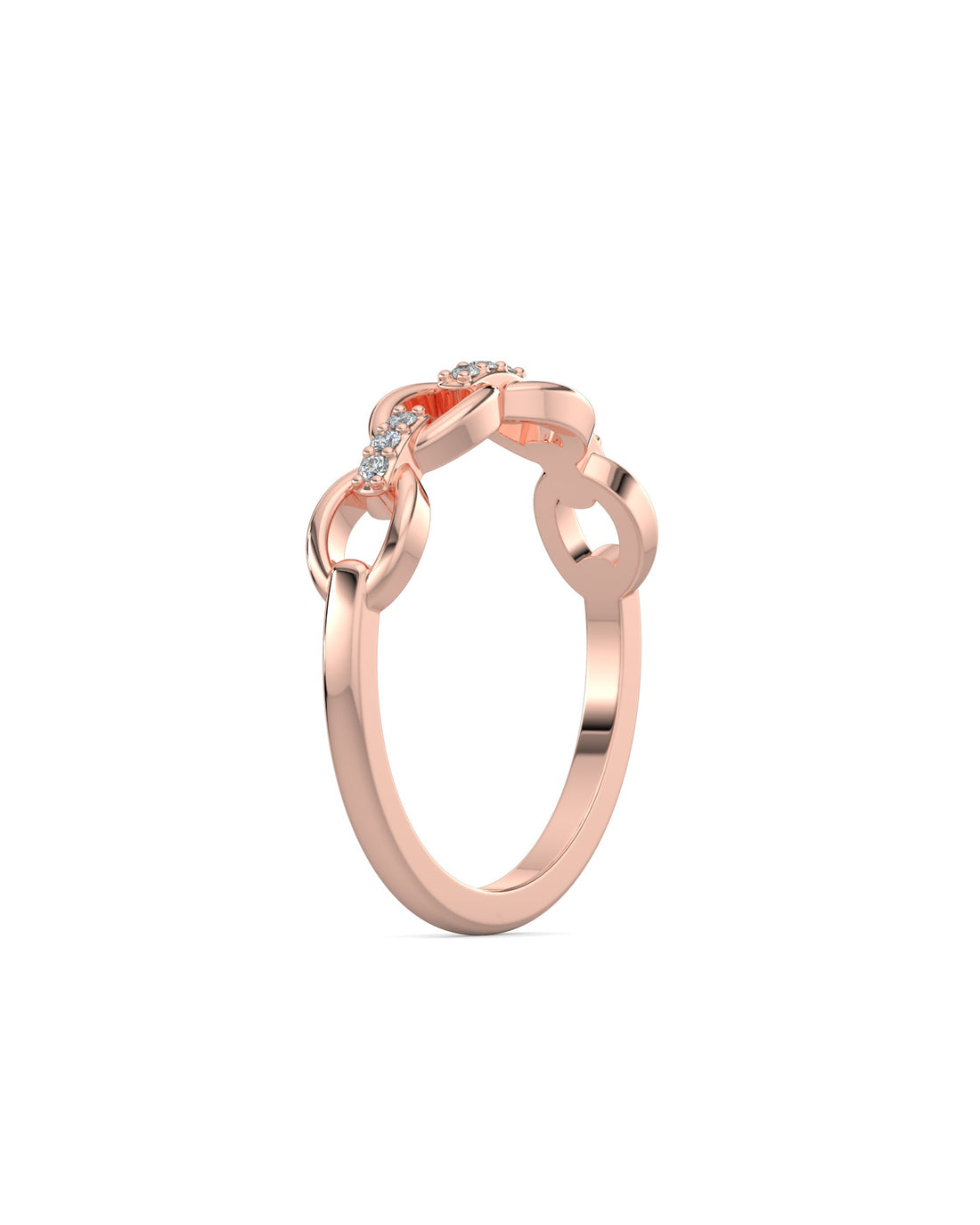 Cable Chain Diamond Ring