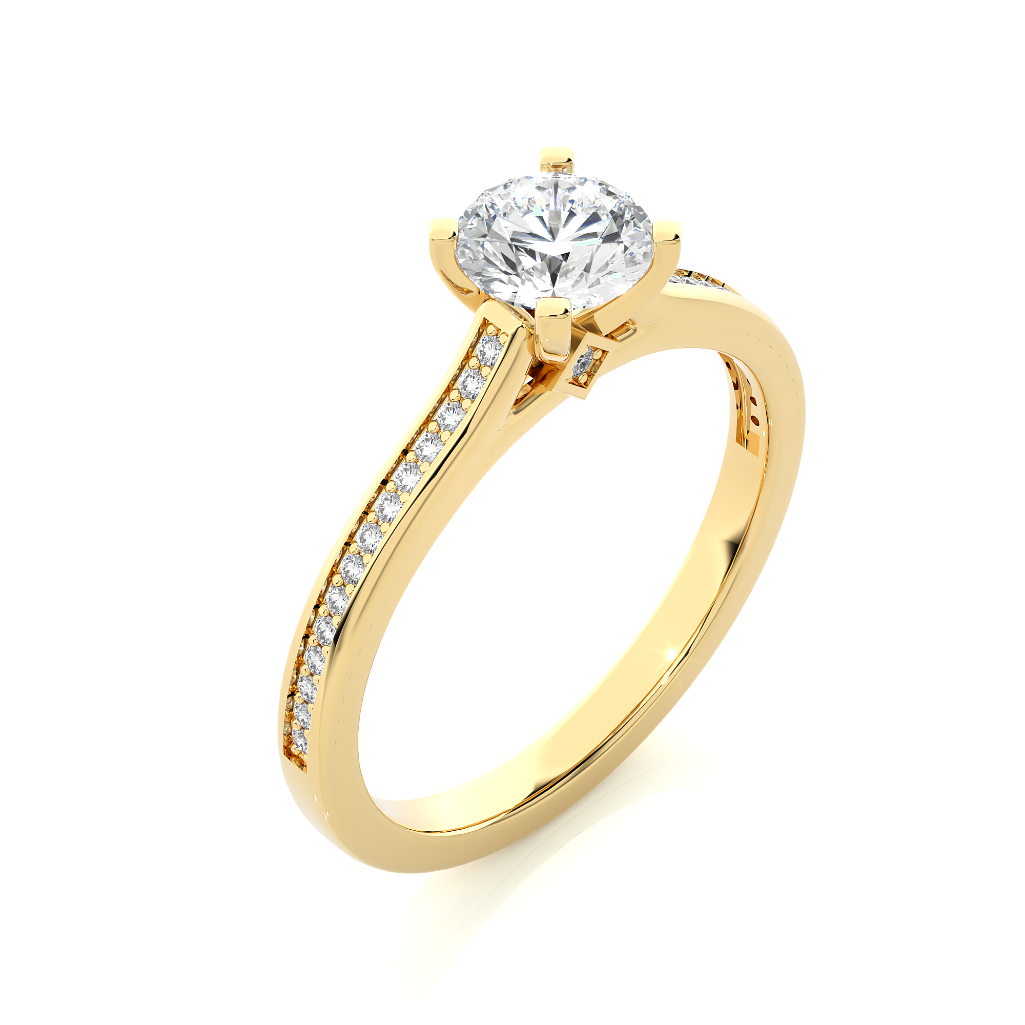 lab grown engagement ring