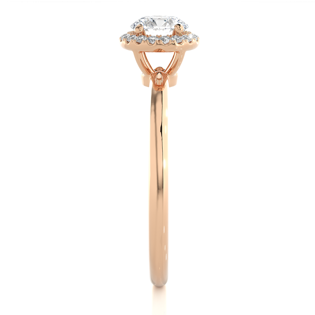 diamond engagement band