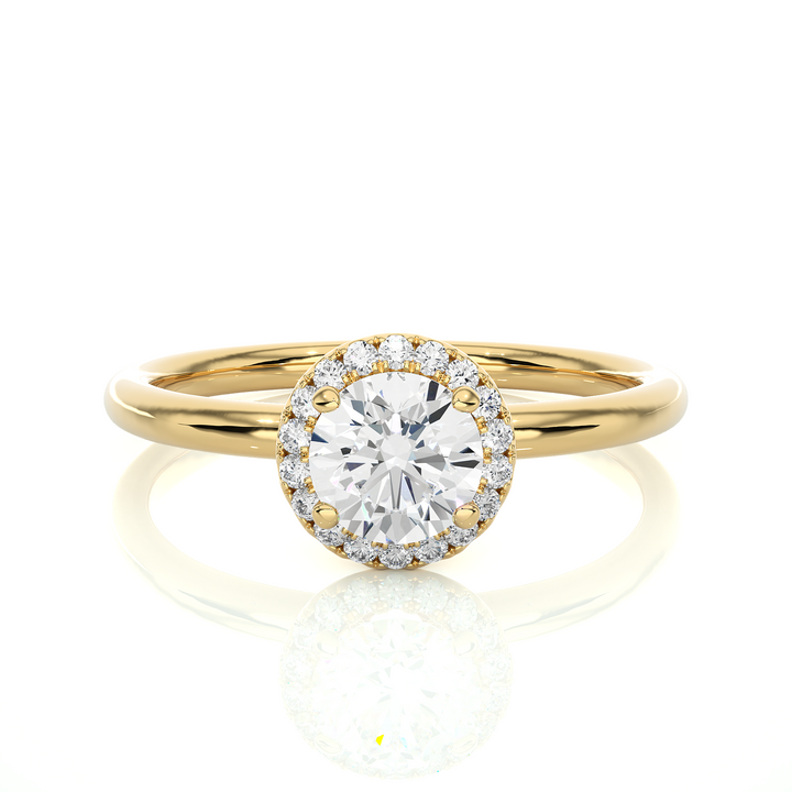 Halo Diamond Engagement Ring