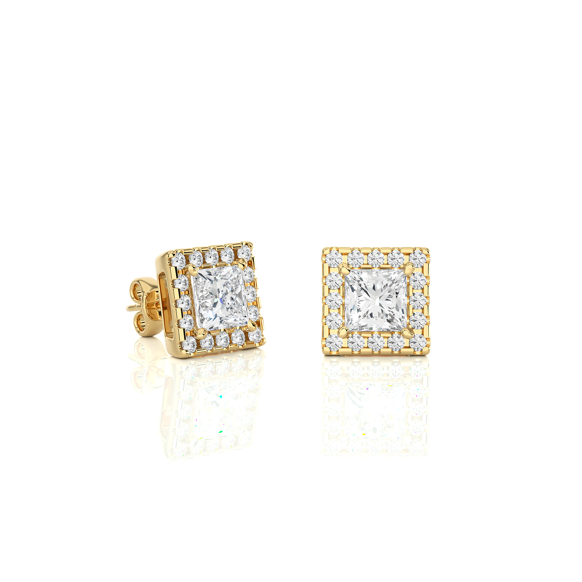 woman stud earrings