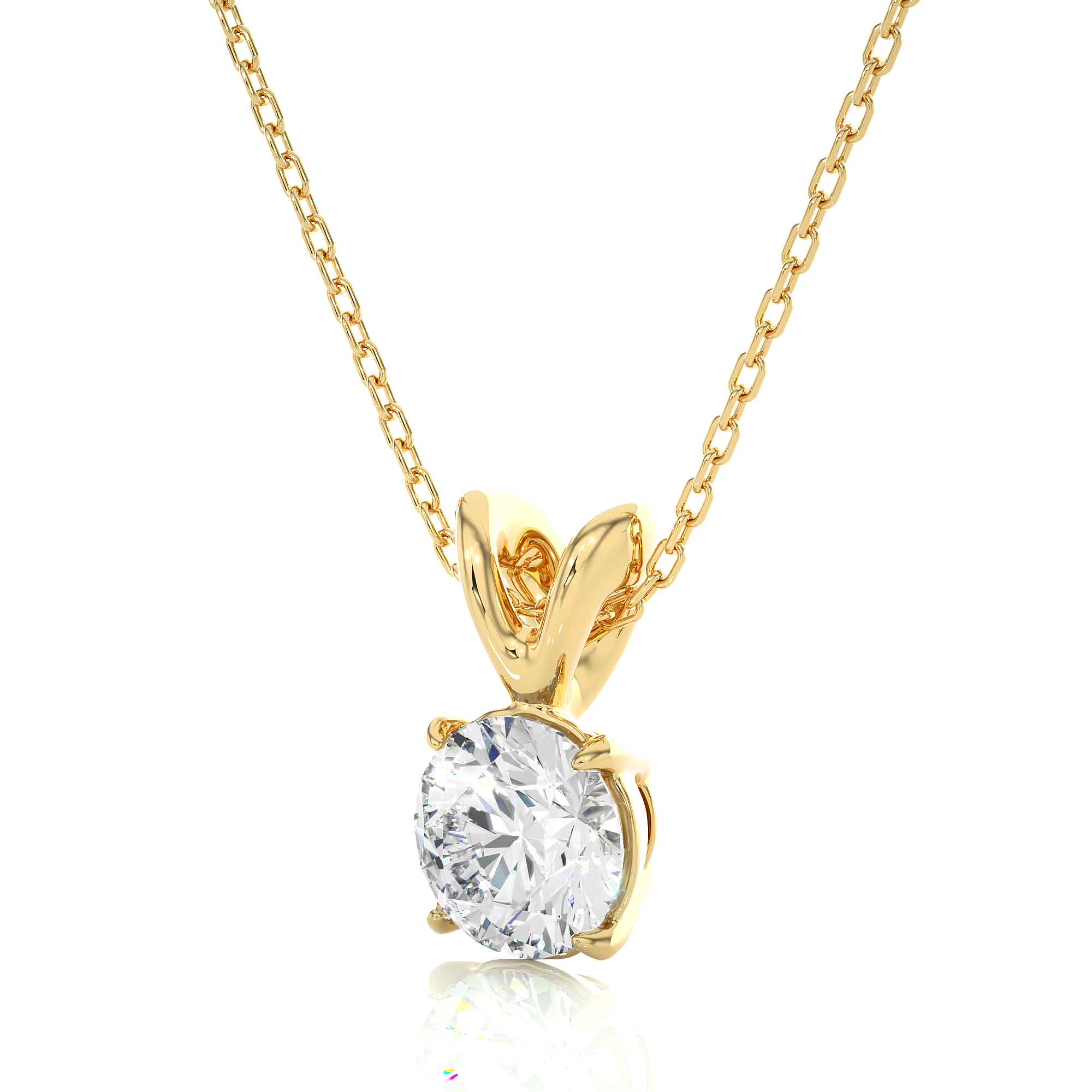 lab created diamond necklace