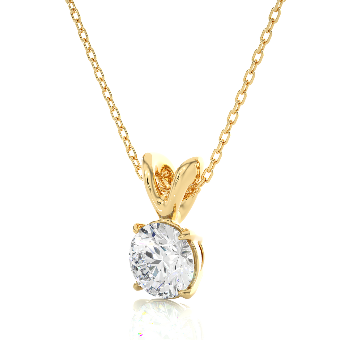 lab created diamond necklace