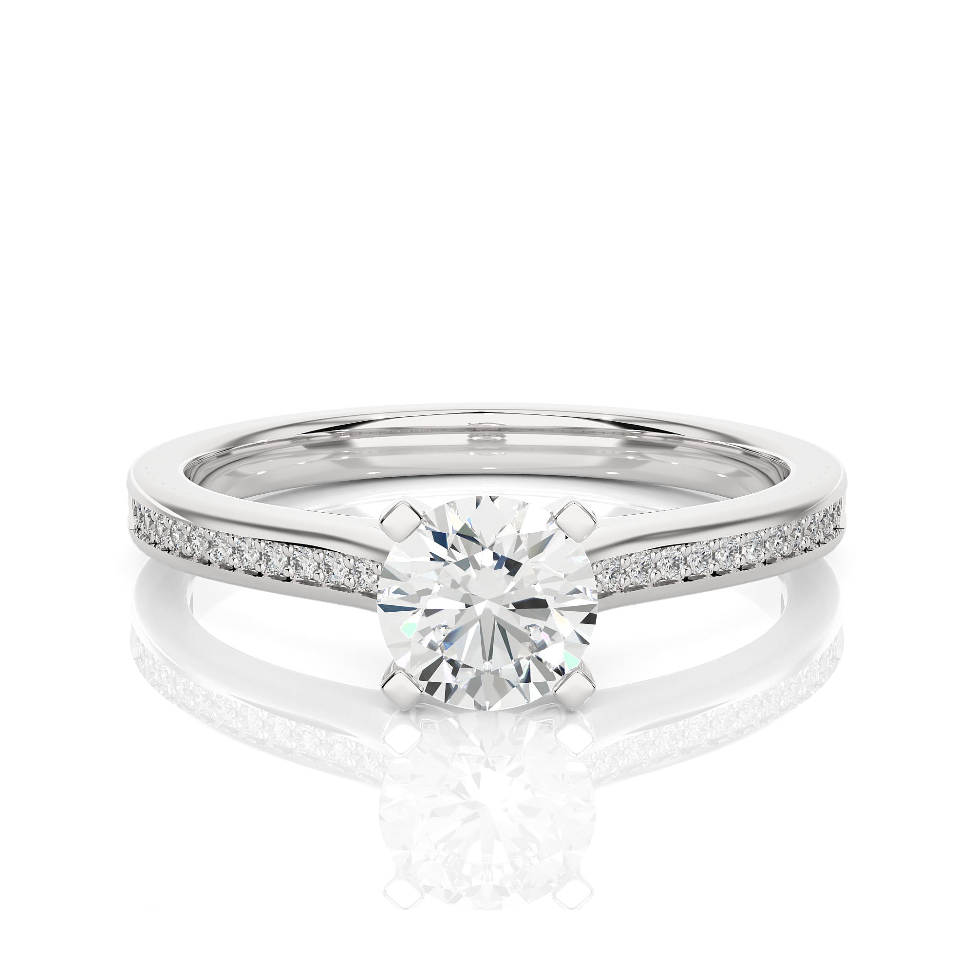 lab grown diamond engagement ring