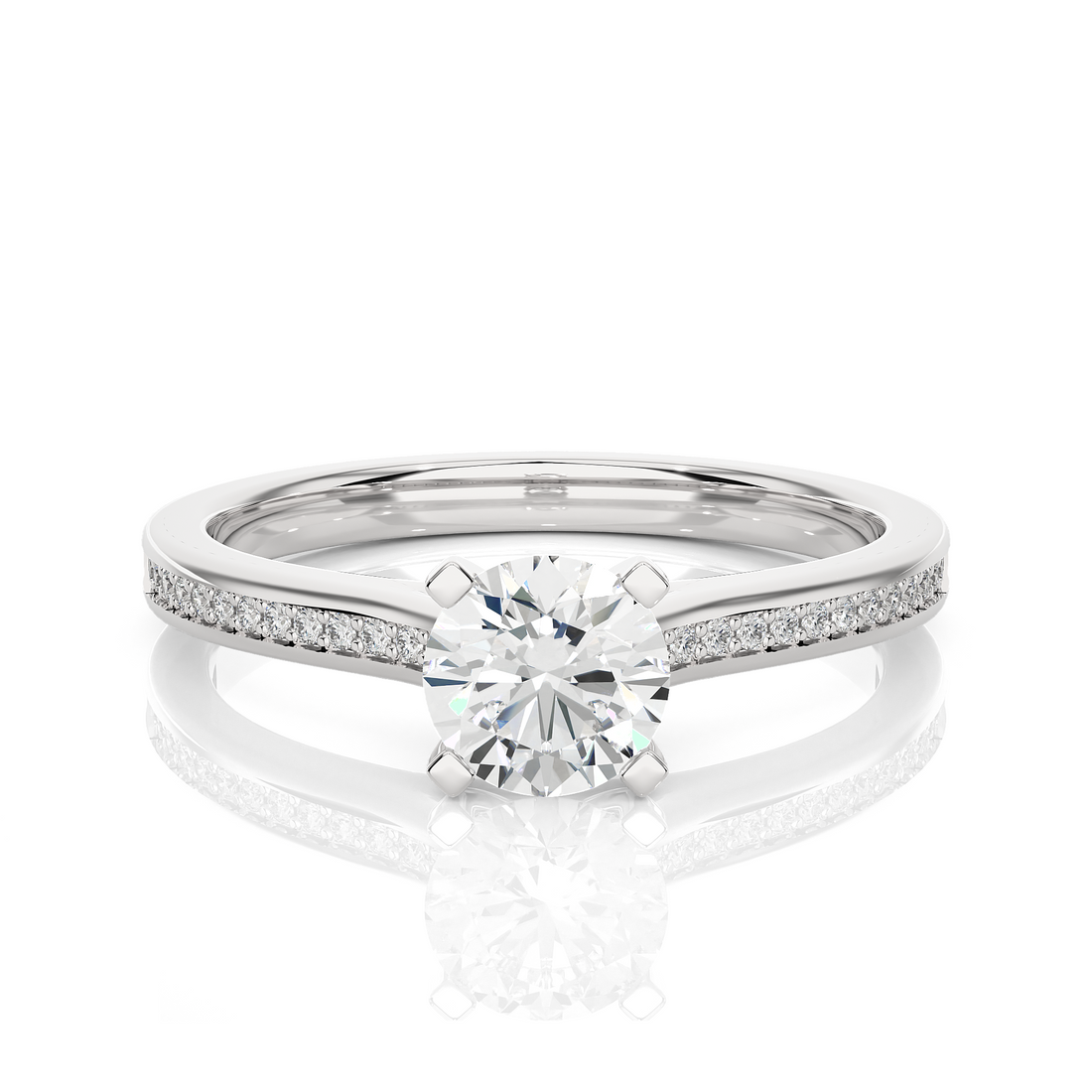 lab grown diamond engagement ring