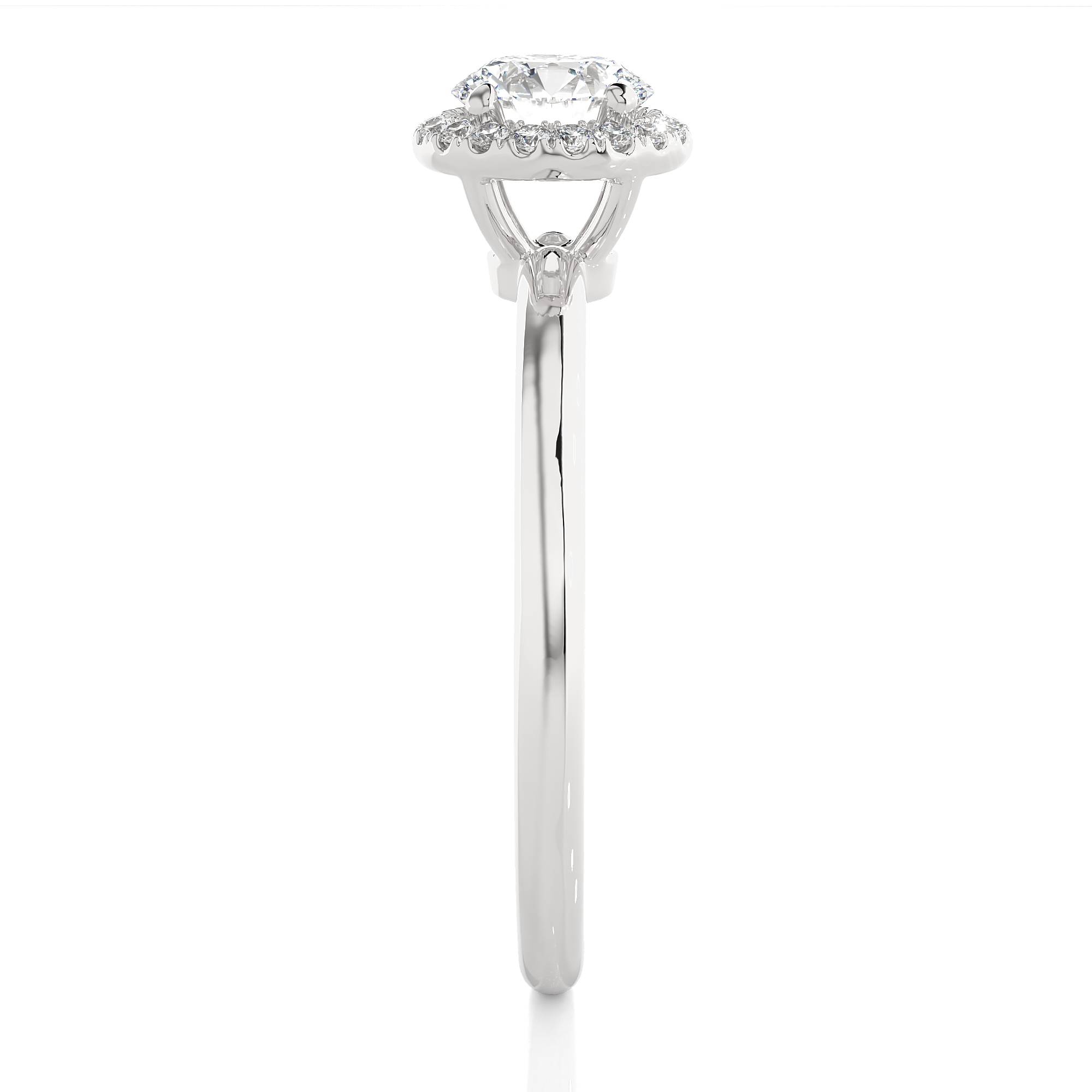 diamond engagement band