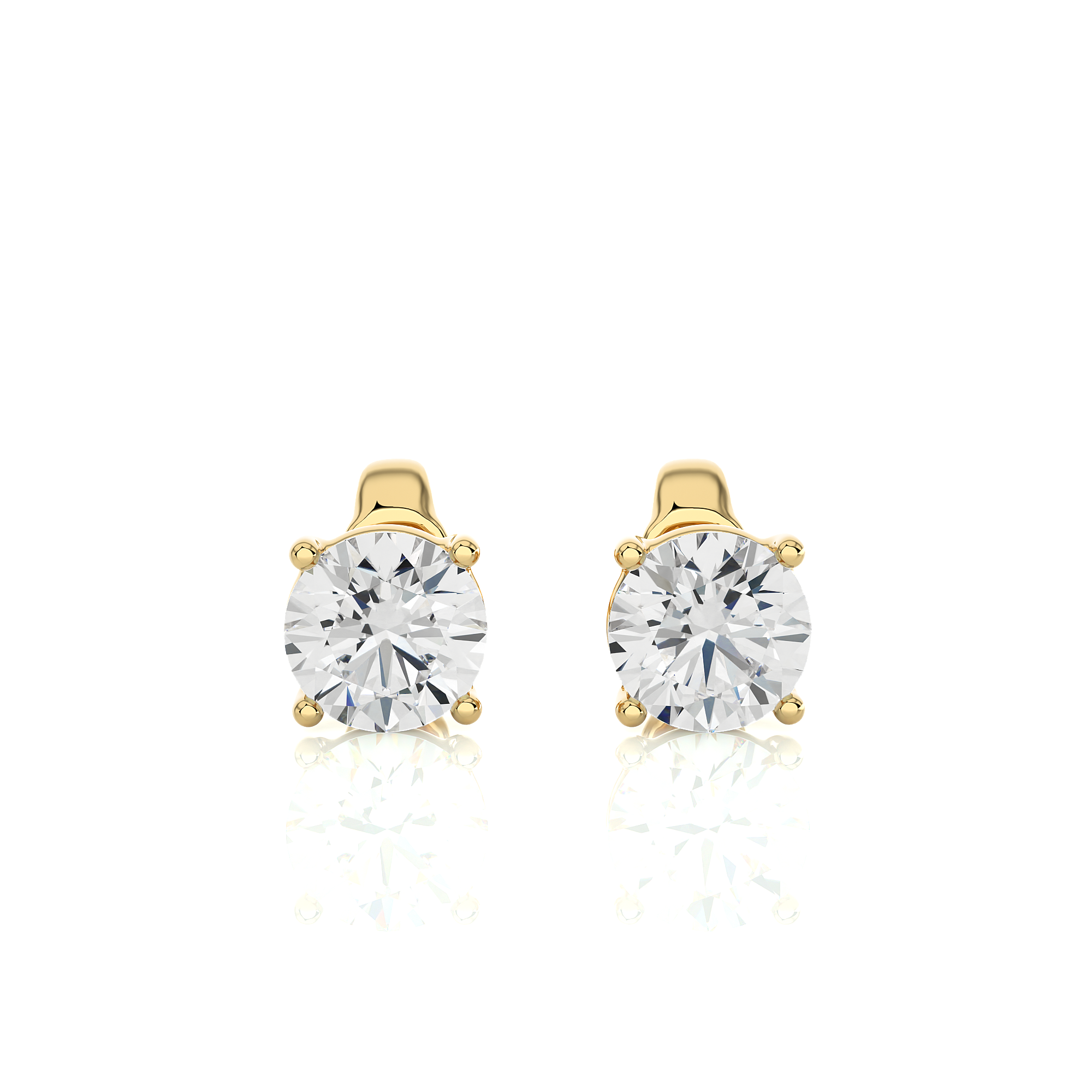 Solitaire Diamond Earrings