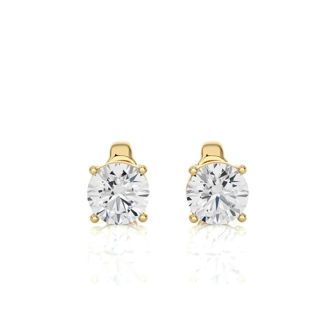 Solitaire Diamond Earrings