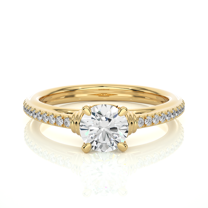 pavé engagement rings