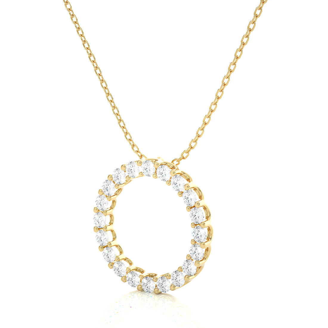 lab created diamond necklace