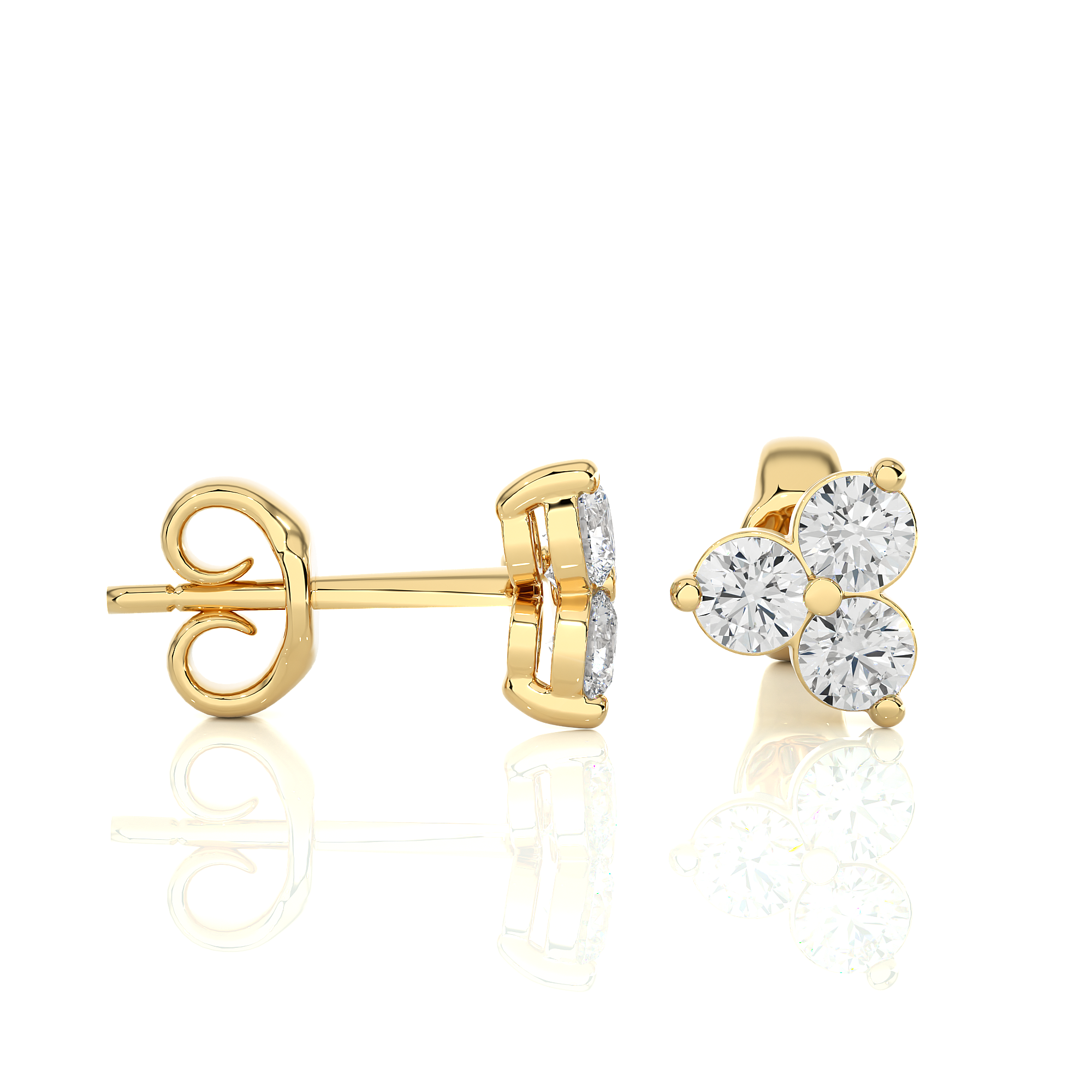 woman stud earrings