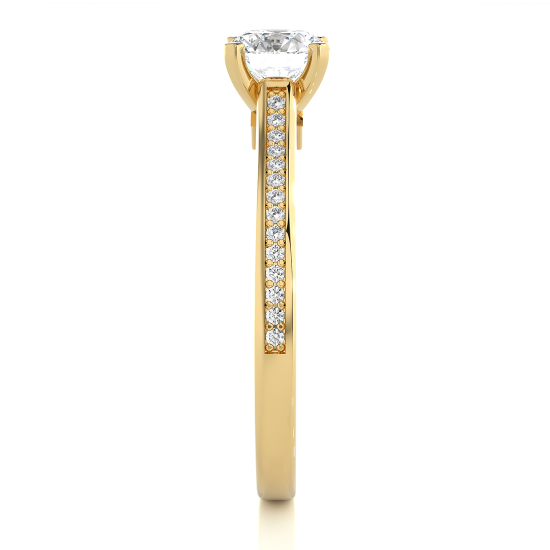 diamond engagement band