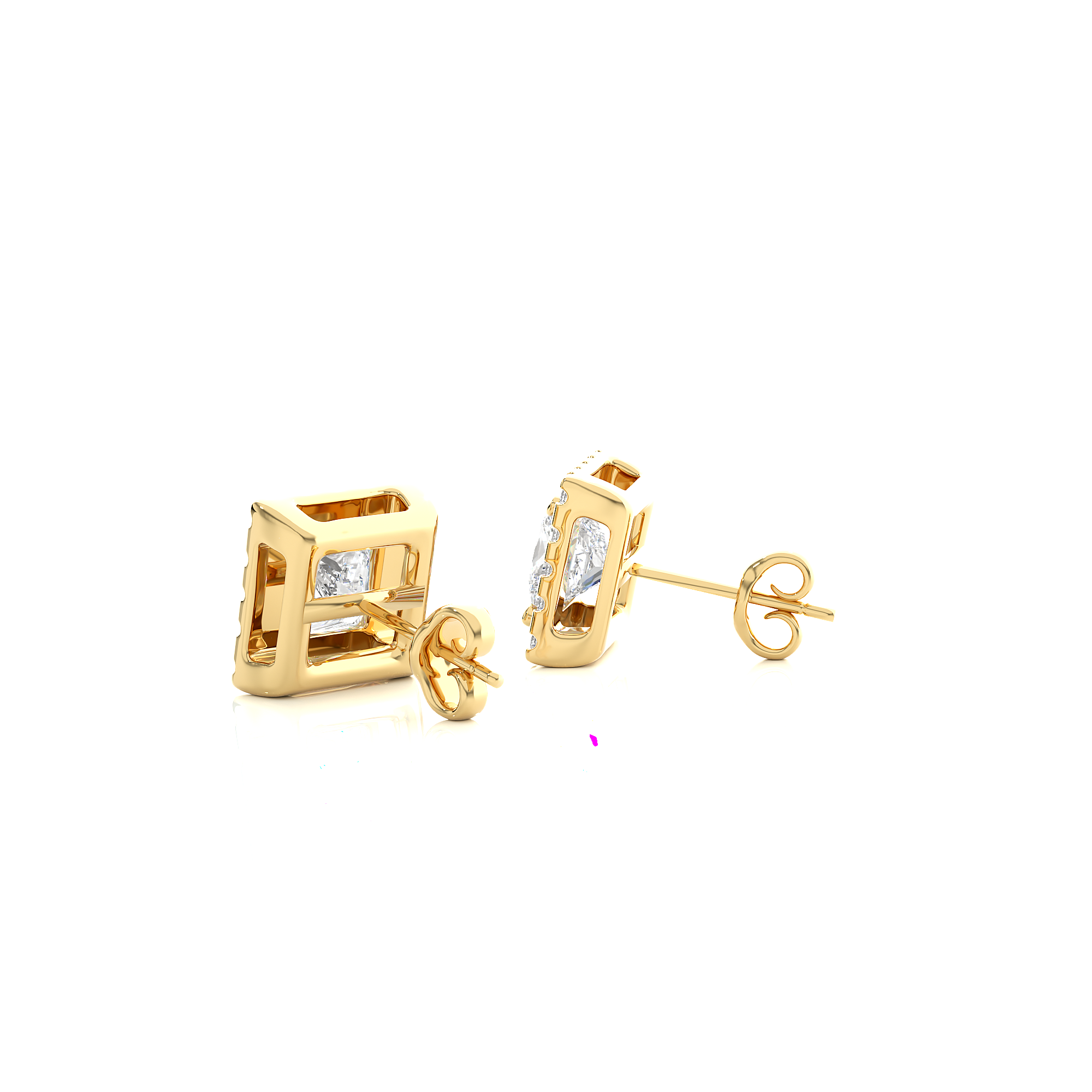 diamond stud earrings