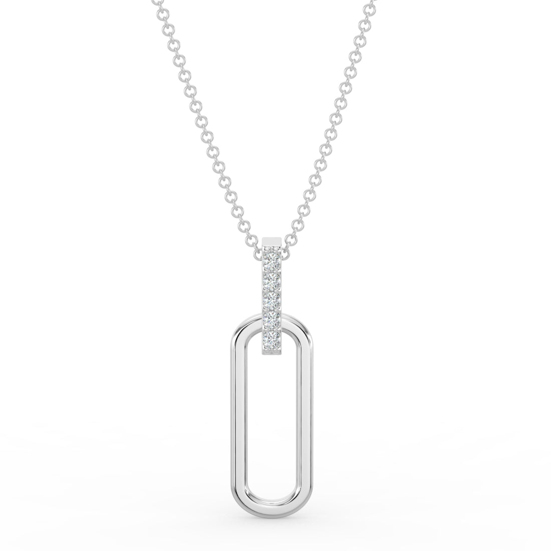 Paper Clip Link Pendant